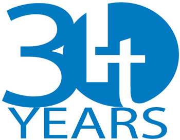 30 Years logo Logitech